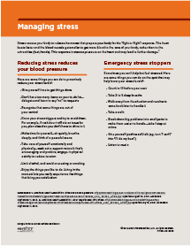 Heart failure managing stress
