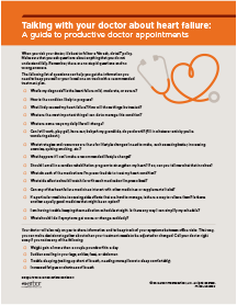 Heart failure talking with your doc
