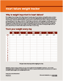 Heart failure weight tracker